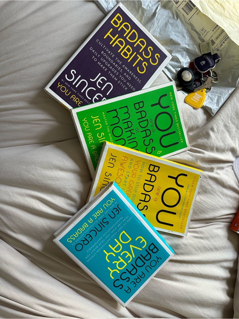 Motivational Book Stickers - Bright Blue, Yellow, Green, Purple
